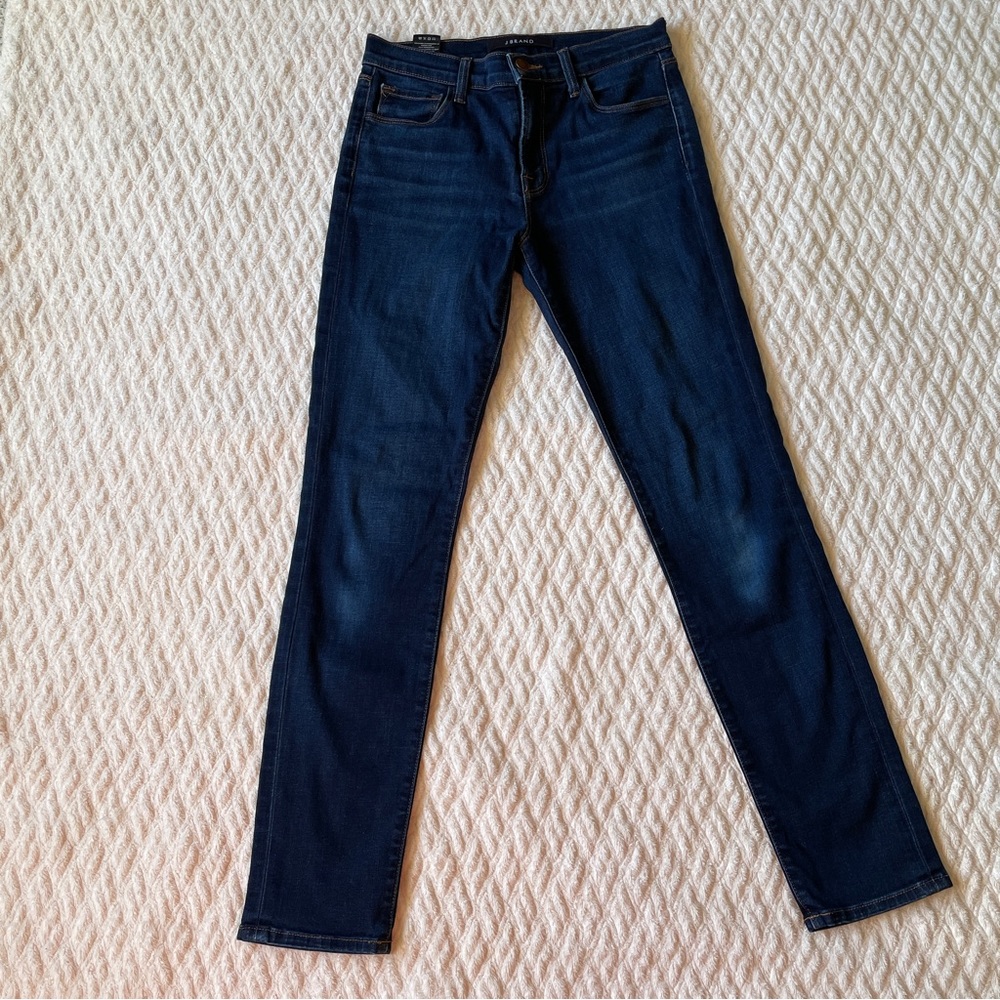 J Brand Women's Mid Rise Terrace Skinny Leg Blue Denim Jeans Size 27 Made in USA